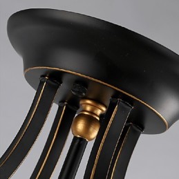 Lámpara de araña moderna de metal galvanizado de estilo mini contemporáneo