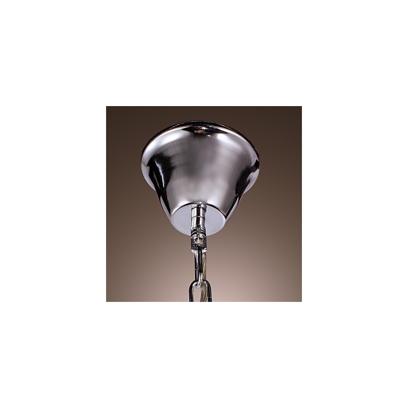 Lámpara colgante moderna de metal galvanizado estilo mini cristal contemporáneo