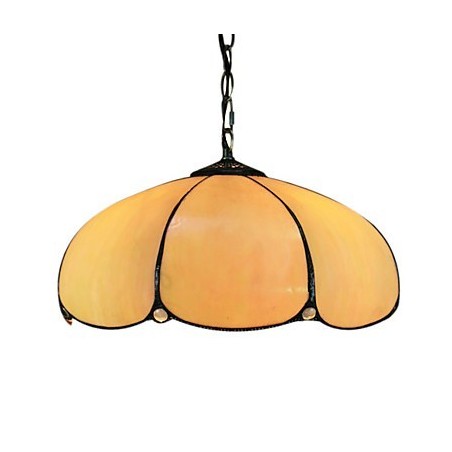 Lámpara colgante de 2 luces en color naranja Lámpara colgante de 2 luces en color naranja