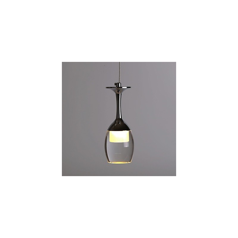 Lámpara colgante moderna con 7 luces y bombillas integradas para escalera.