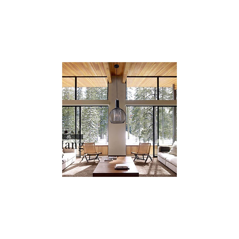 Lámpara colgante moderna contemporánea de cristal en estilo mini, galvanizada