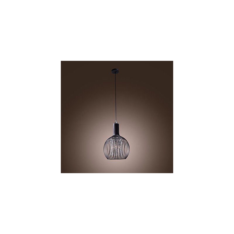 Lámpara colgante moderna contemporánea de cristal en estilo mini, galvanizada