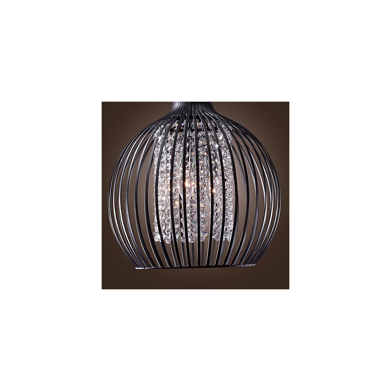 Lámpara colgante moderna contemporánea de cristal en estilo mini, galvanizada