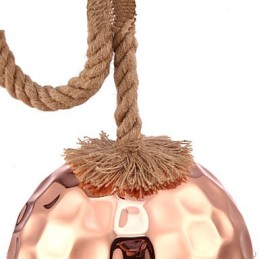 Lámpara de araña estilo country americano con cuerda creativa