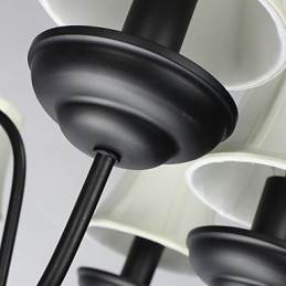 Lámpara de araña de metal moderna y contemporánea