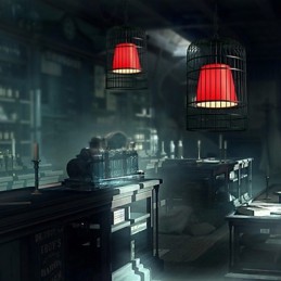 Lámpara de araña tradicional clásica retro linterna de metal