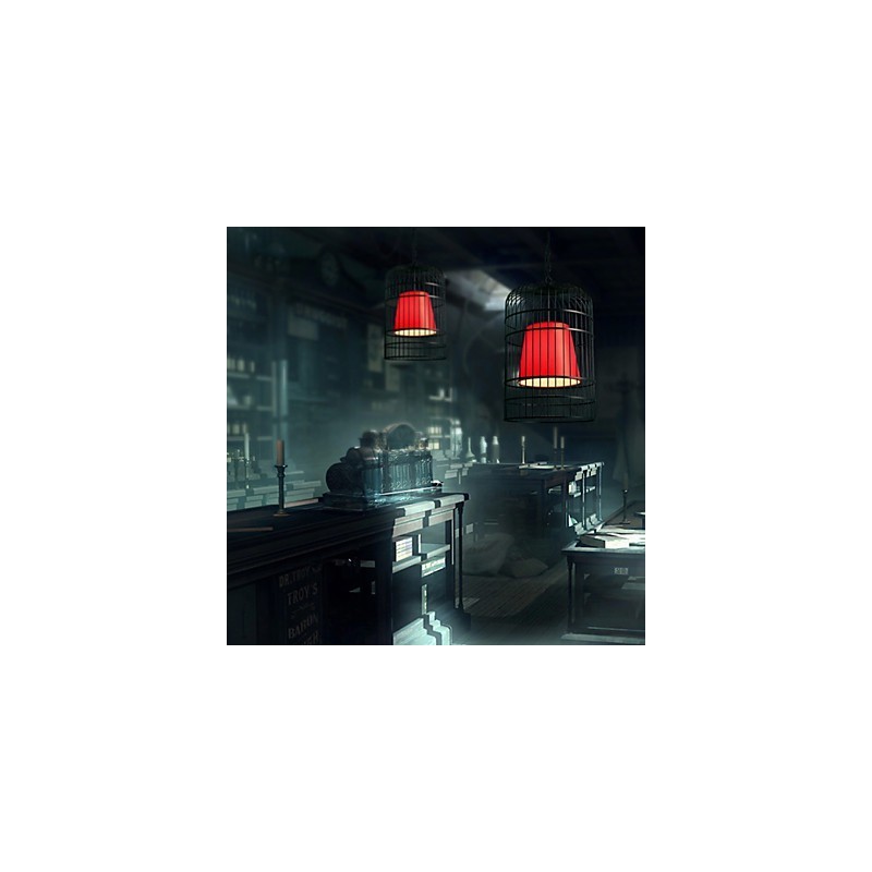 Lámpara de araña tradicional clásica retro linterna de metal