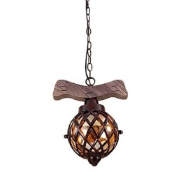 Lámpara colgante de araña estilo mini, tradicional, clásica, estilo campestre, globo.