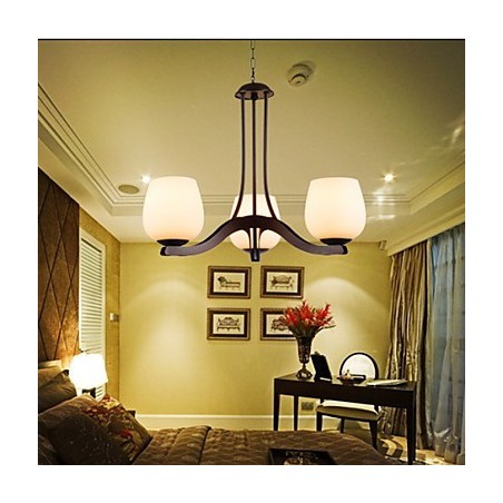 Lámpara de araña de metal con pintura tradicional clásica retro en miniatura