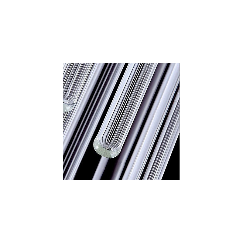 Lámpara colgante moderna de 3 luces con varilla de cristal