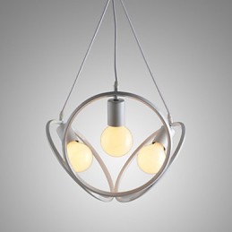 Lámpara colgante de 3 luces, estilo tradicional, clásico, retro, de metal.