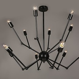 Lámpara colgante de metal creativa Lámparas colgantes modernas Lámpara colgante de café