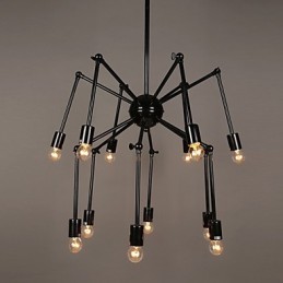 Lámpara colgante de metal creativa Lámparas colgantes modernas Lámpara colgante de café