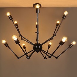 Lámpara colgante de metal creativa Lámparas colgantes modernas Lámpara colgante de café