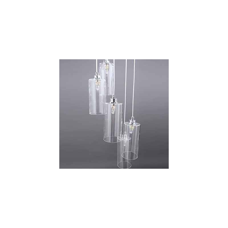 Lámpara de vidrio transparente, simple, moderna y creativa.
