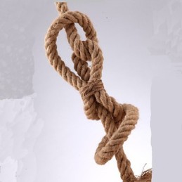 Lámpara de araña estilo country americano con cuerda creativa