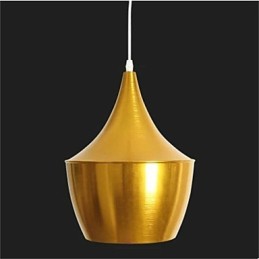 Lámpara colgante de mesa de aluminio Americange Gold de 3 cabezas