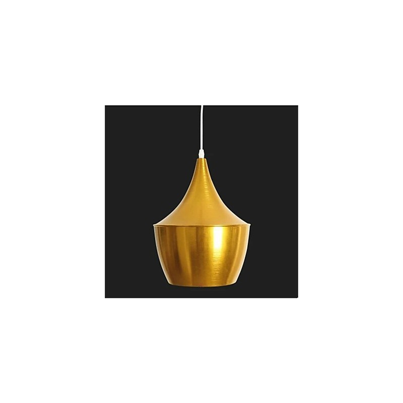 Lámpara colgante de mesa de aluminio Americange Gold de 3 cabezas