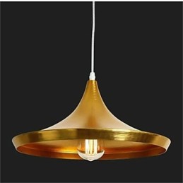 Lámpara colgante de mesa de aluminio Americange Gold de 3 cabezas