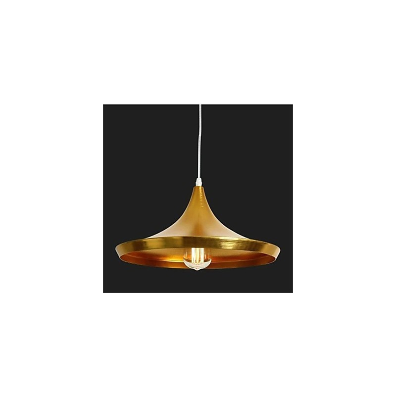 Lámpara colgante de mesa de aluminio Americange Gold de 3 cabezas