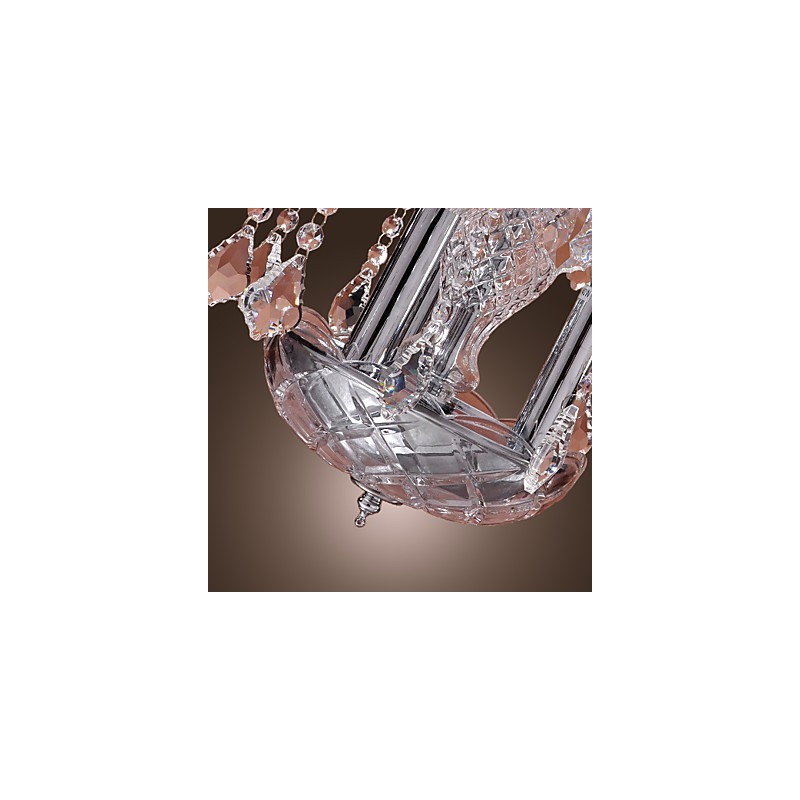 Lámpara colgante moderna de cristal con 3 luces y pantalla de cristal