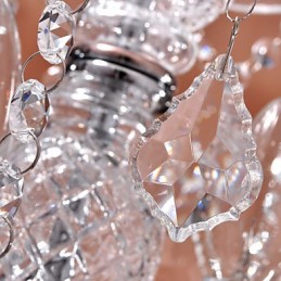 Lámpara colgante moderna de cristal con 3 luces y pantalla de cristal