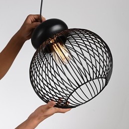 Lámparas colgantes estilo mini, estilo retro, para garaje, de metal.
