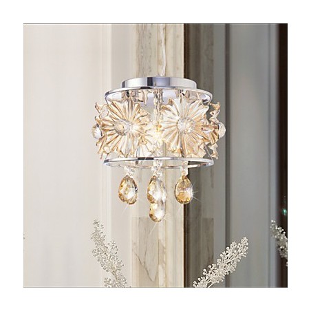 Lámpara de techo moderna con esfera transparente y lustre de cristal, lámpara colgante para decoración del hogar Lámpara de techo moderna con esfera transparente y lustre de cristal, lámpara colgante para decoración del hogar