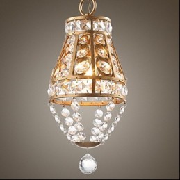 Lámpara de araña de cristal estilo country americano, estilo retro para porche.