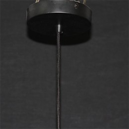 Lámpara de araña de hierro con forma de jaula de pájaros estilo retro americano