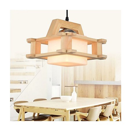 Lámpara de madera maciza Lámpara de madera maciza