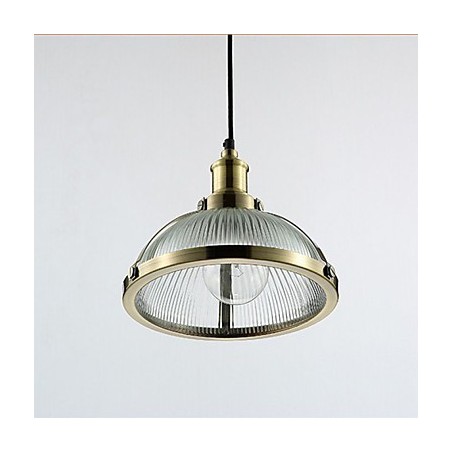 Lámpara colgante pequeña con pantalla de cristal estilo retro americano Lámpara colgante pequeña con pantalla de cristal estilo retro americano