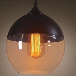 Lámpara colgante de techo de cristal vintage moderna WestMenLights de 200 mm de diámetro