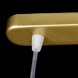 Lámpara colgante de bronce de tres luces con cristal muaré, estilo clásico europeo.