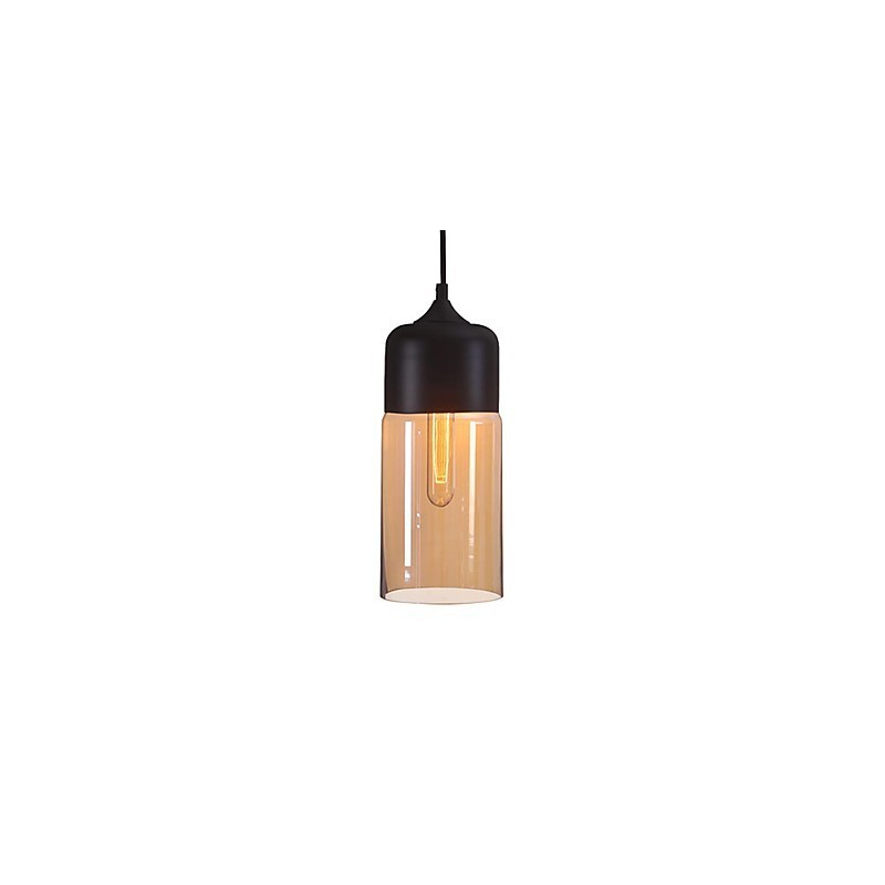 Lámpara de techo WestMenLights con elegante pantalla de botella, lámpara colgante de vidrio, bombilla Edison para el hogar.