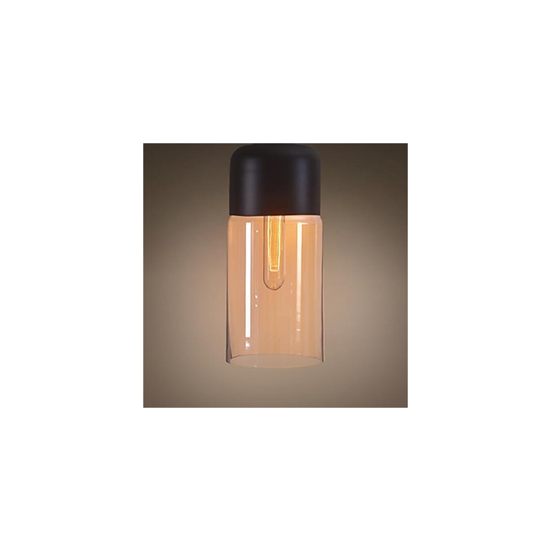 Lámpara de techo WestMenLights con elegante pantalla de botella, lámpara colgante de vidrio, bombilla Edison para el hogar.