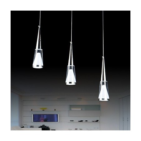 Lámpara colgante de 3 luces moderna contemporánea de metal Lámpara colgante de 3 luces moderna contemporánea de metal