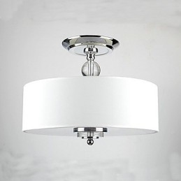 Lámpara colgante moderna y elegante de 3 luces con pantalla de franela
