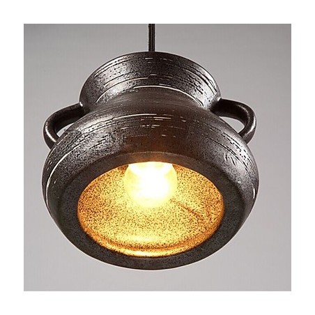 Lámpara de araña colgante de cerámica retro con personalidad para casa de té Lámpara de araña colgante de cerámica retro con personalidad para casa de té