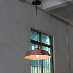 Lámpara de araña retro minimalista con cubierta única de 360 mm de diámetro.