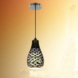 Lámpara colgante creativa de cristal 3D de mesa sencilla