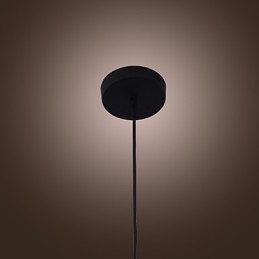 Lámpara colgante moderna de cristal de 70 W con diseño de botella transparente