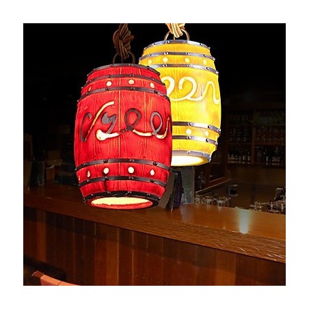Lámpara de araña de resina de barril con decoración minimalista moderna Lámpara de araña de resina de barril con decoración minimalista moderna