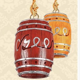 Lámpara de araña de resina de barril con decoración minimalista moderna