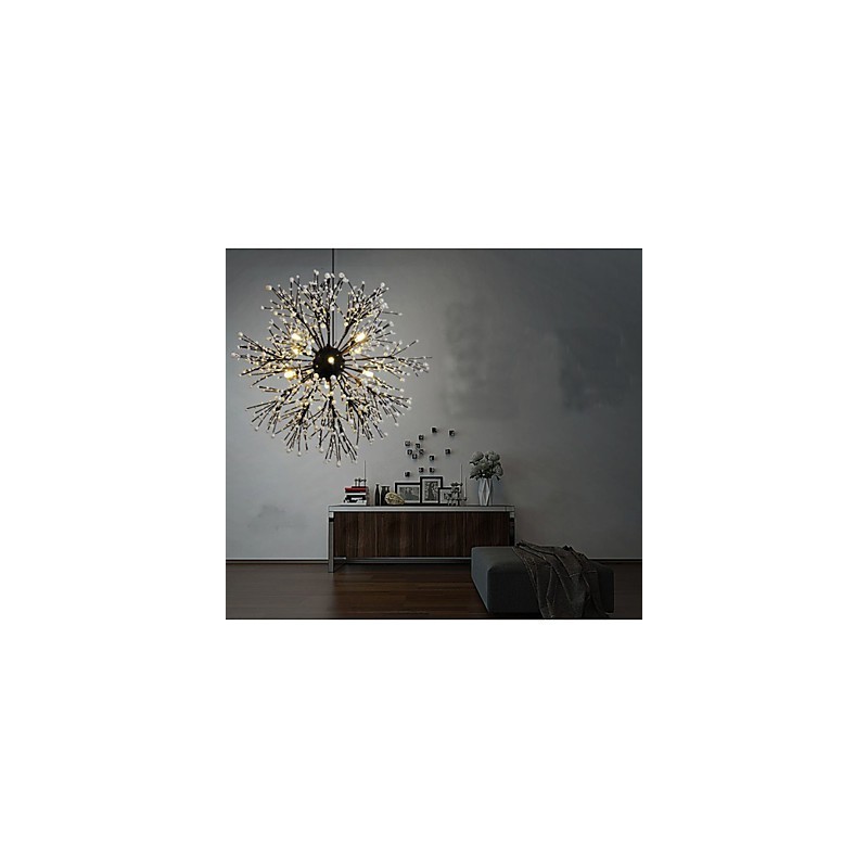 Colgante de estrella de viento industrial, ropa decorativa, fuegos artificiales, luz brillante