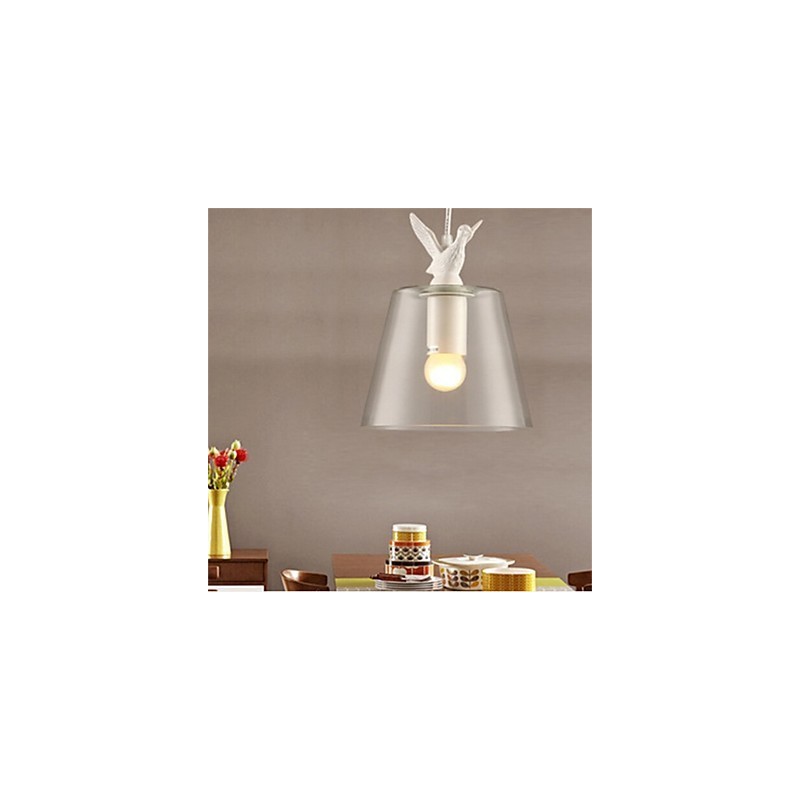Lámpara de cristal de un solo cabezal creativa retro de estilo americano del Nordic Cafe