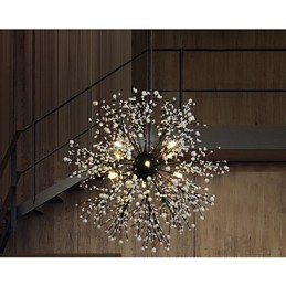 Colgante de estrella de viento industrial, ropa decorativa, fuegos artificiales, luz brillante