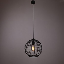 Mini lámpara colgante esférica de 1 luz con proceso de pintura