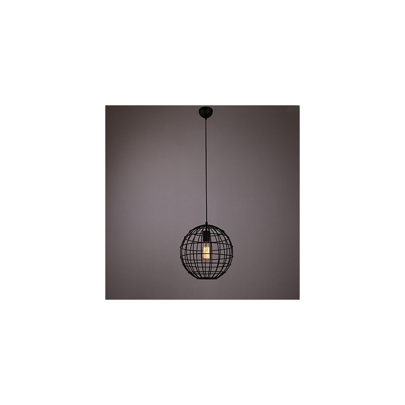 Mini lámpara colgante esférica de 1 luz con proceso de pintura