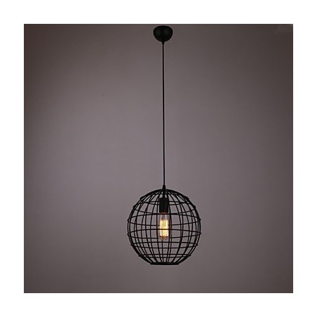 Mini lámpara colgante esférica de 1 luz con proceso de pintura